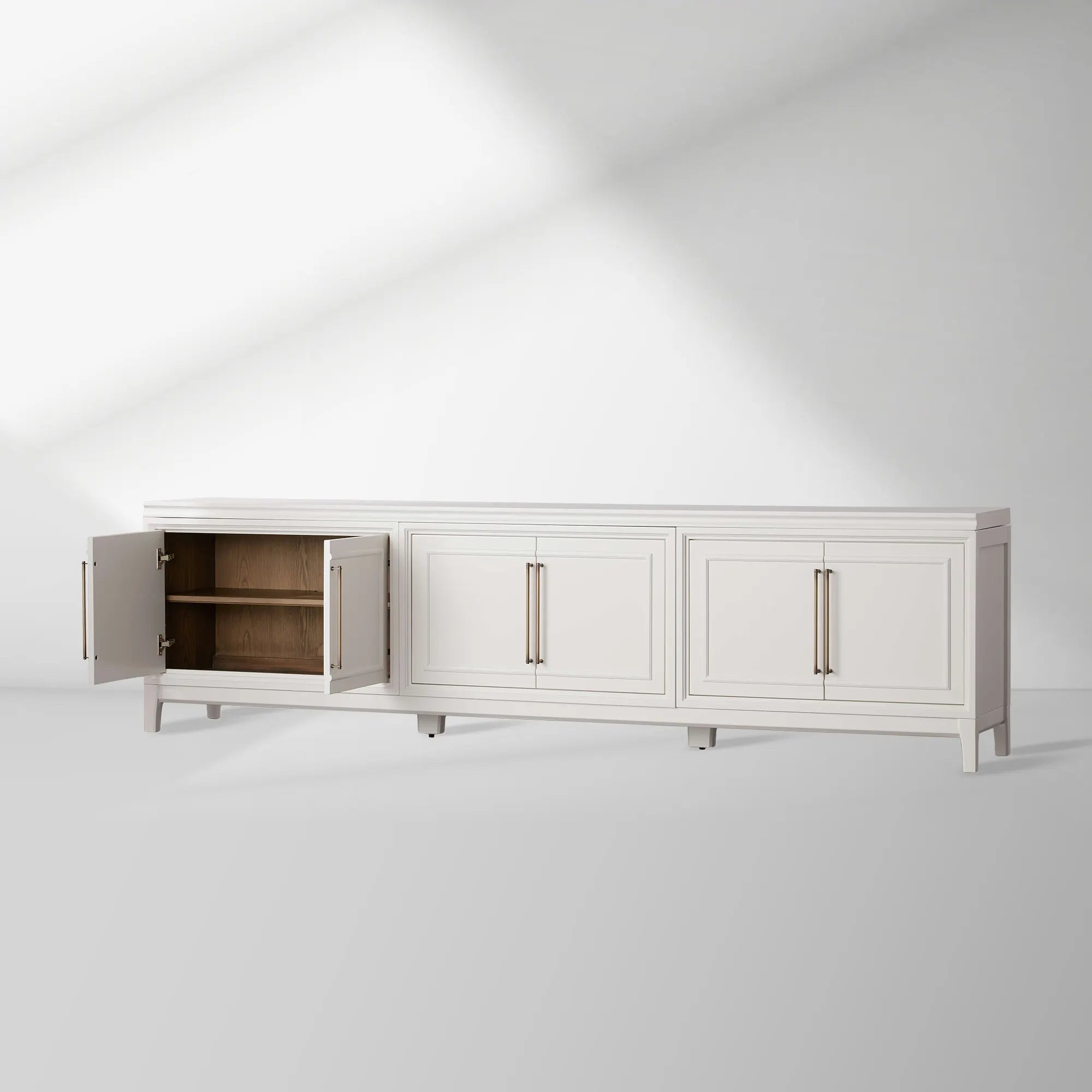 Rowan Entrance Storage Cabinet Wood TV Stand Unit Modern Sideboard with Doors