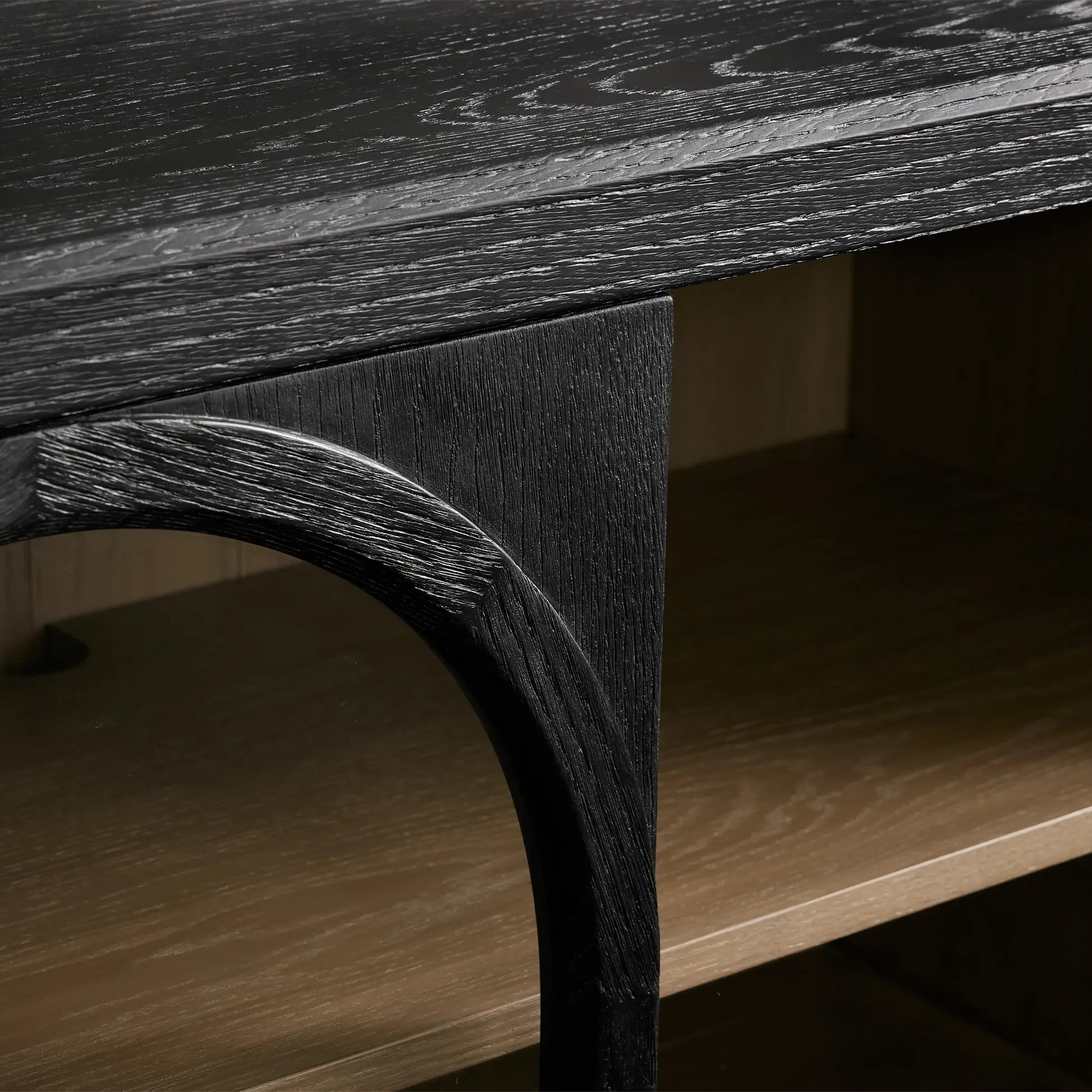 Hattie TV Stand Cabinet Oak Media Console Wood Sideboard Modern television Storage Side Unit