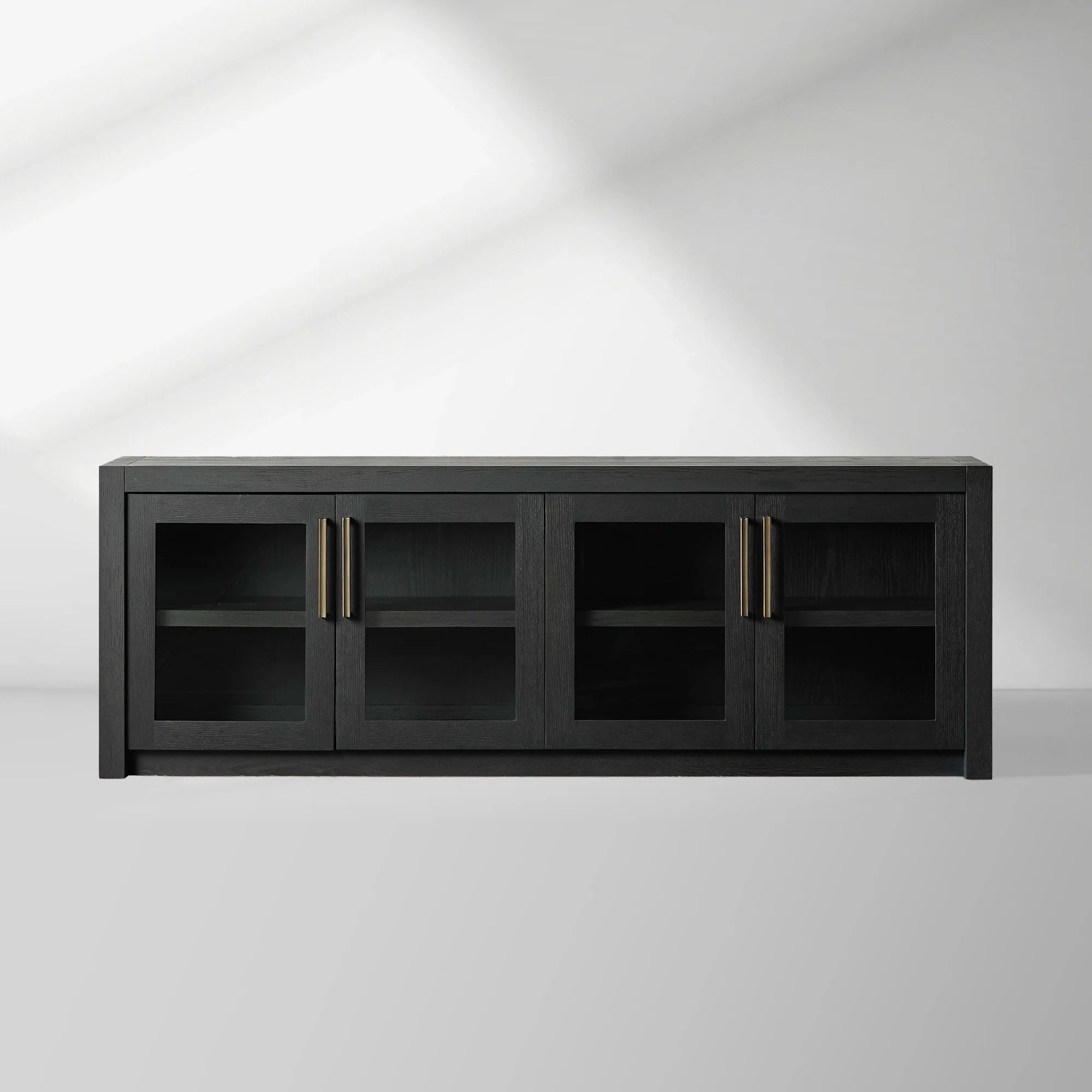 Bodhi Oak Media Console Wood TV Stand Side Cabinet Rustic Television Storage Unit Sideboard