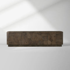 Polanco TV Stand Unit Wood Sideboard Media Console Ash Entryways Storage Cabinet