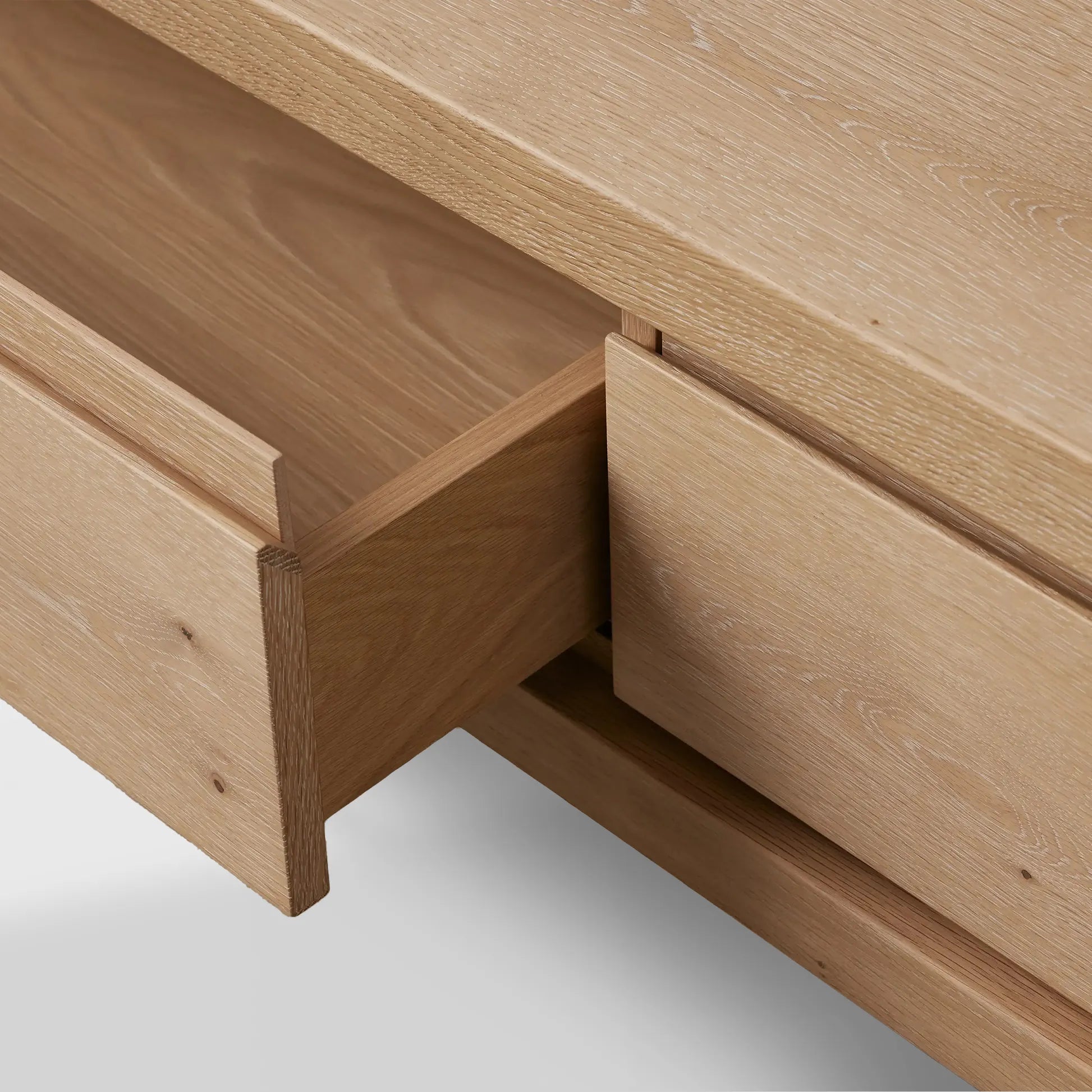 Sullivan Rectangular Storage Coffee Table Wood Center Cocktail Table Oak Tea Table with Drawers