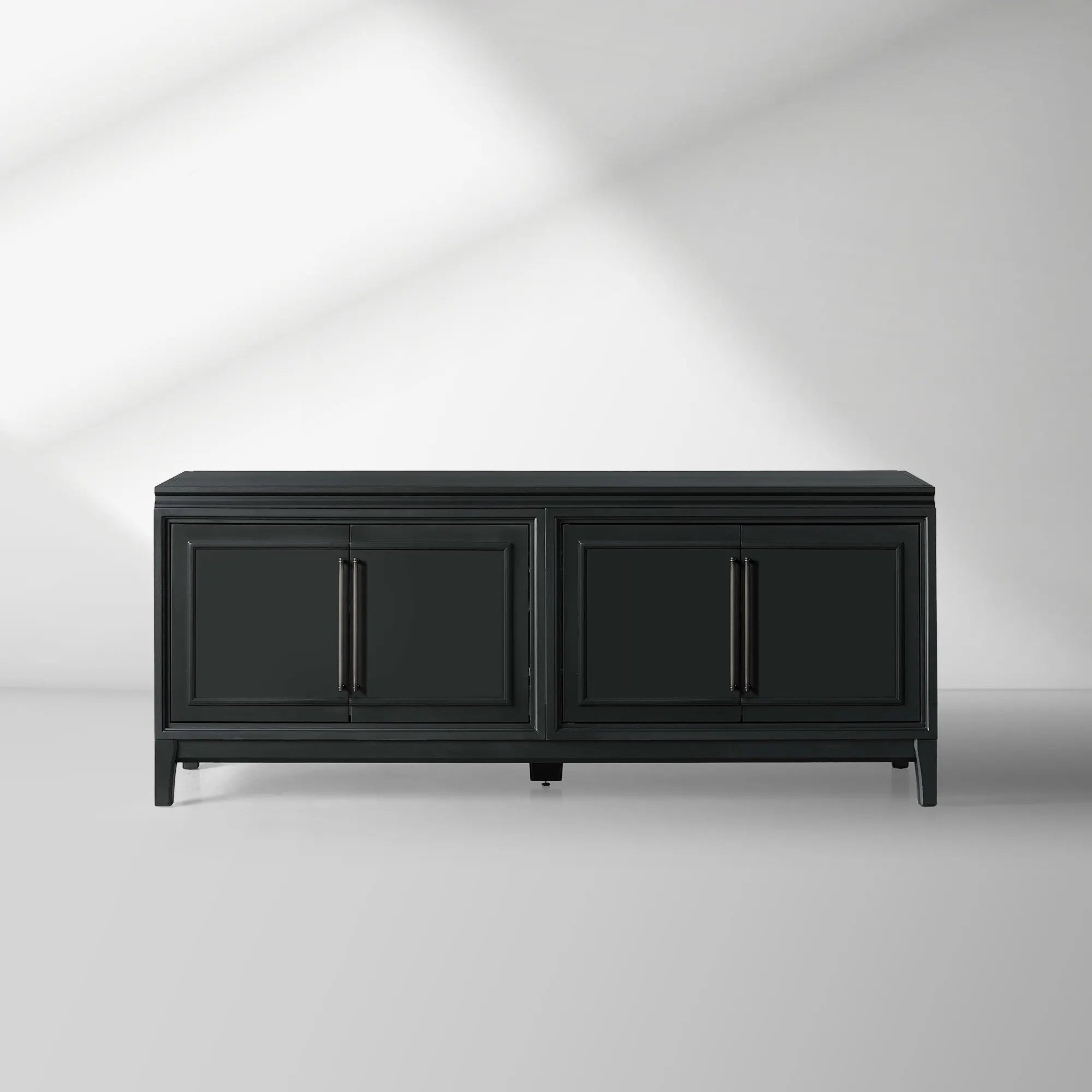 Rowan Modular Wood TV Stand Modern Sideboard Television Storage Unit with Wood Doors Entrance Cabinet