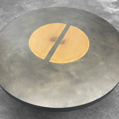 Reclaimed Yukas Wood Acacius Round Dining Table