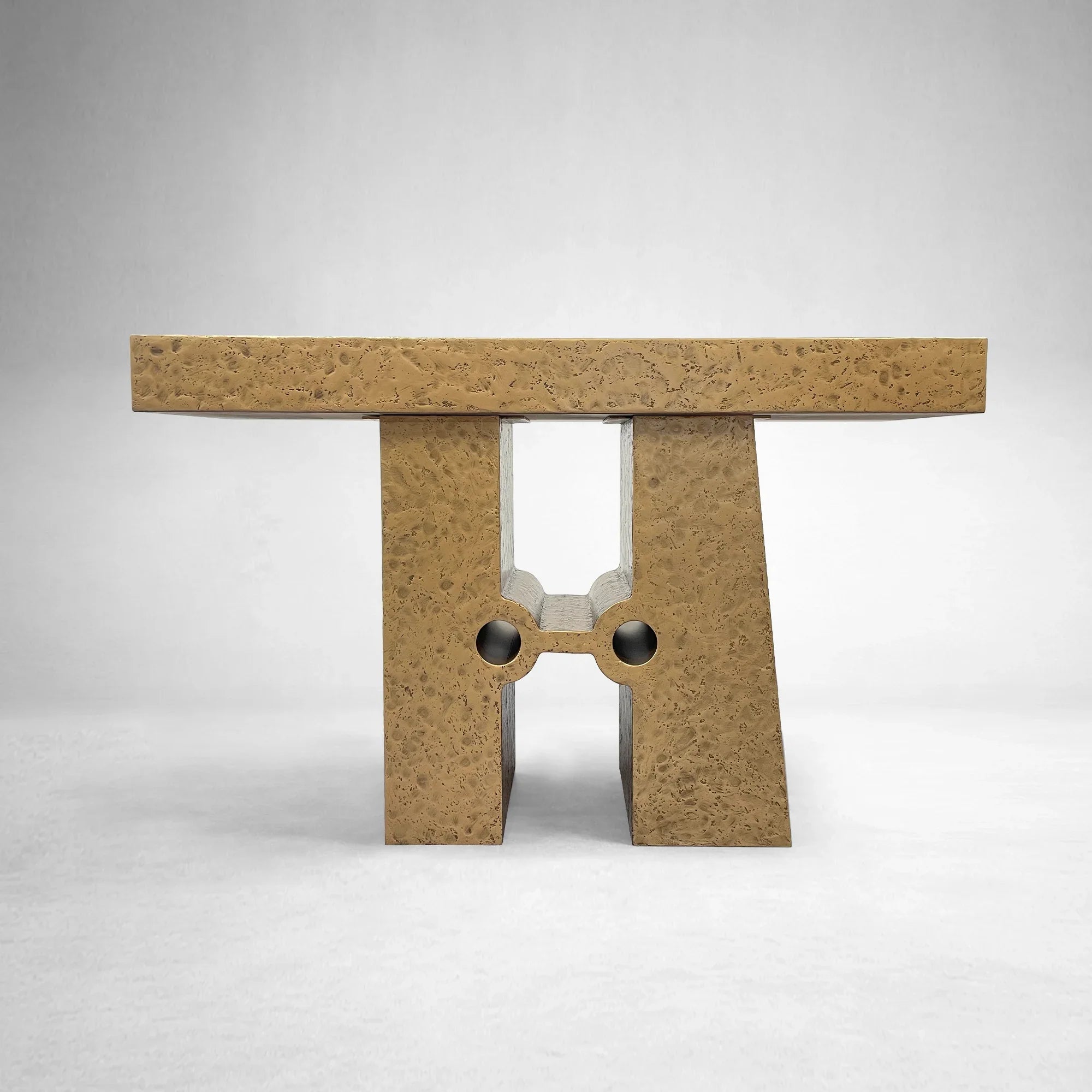 Sydney Sculptural Aluminum Console Entryways Table Modern Entrance Wallway Table