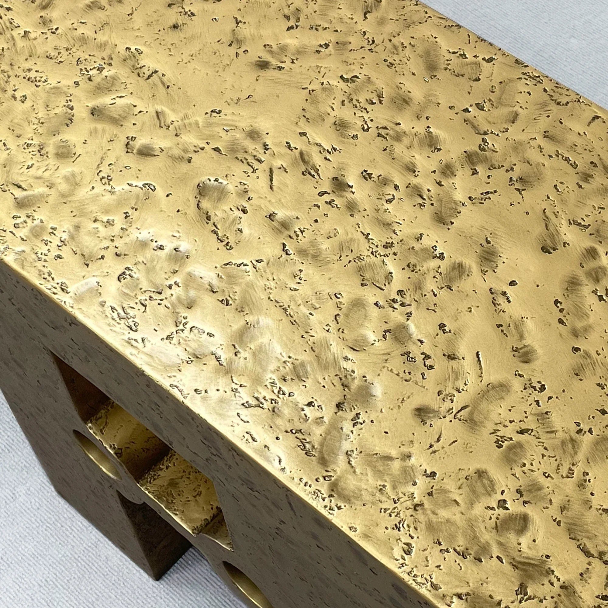 Sydney Sculptural Aluminum Console Entryways Table Modern Entrance Wallway Table