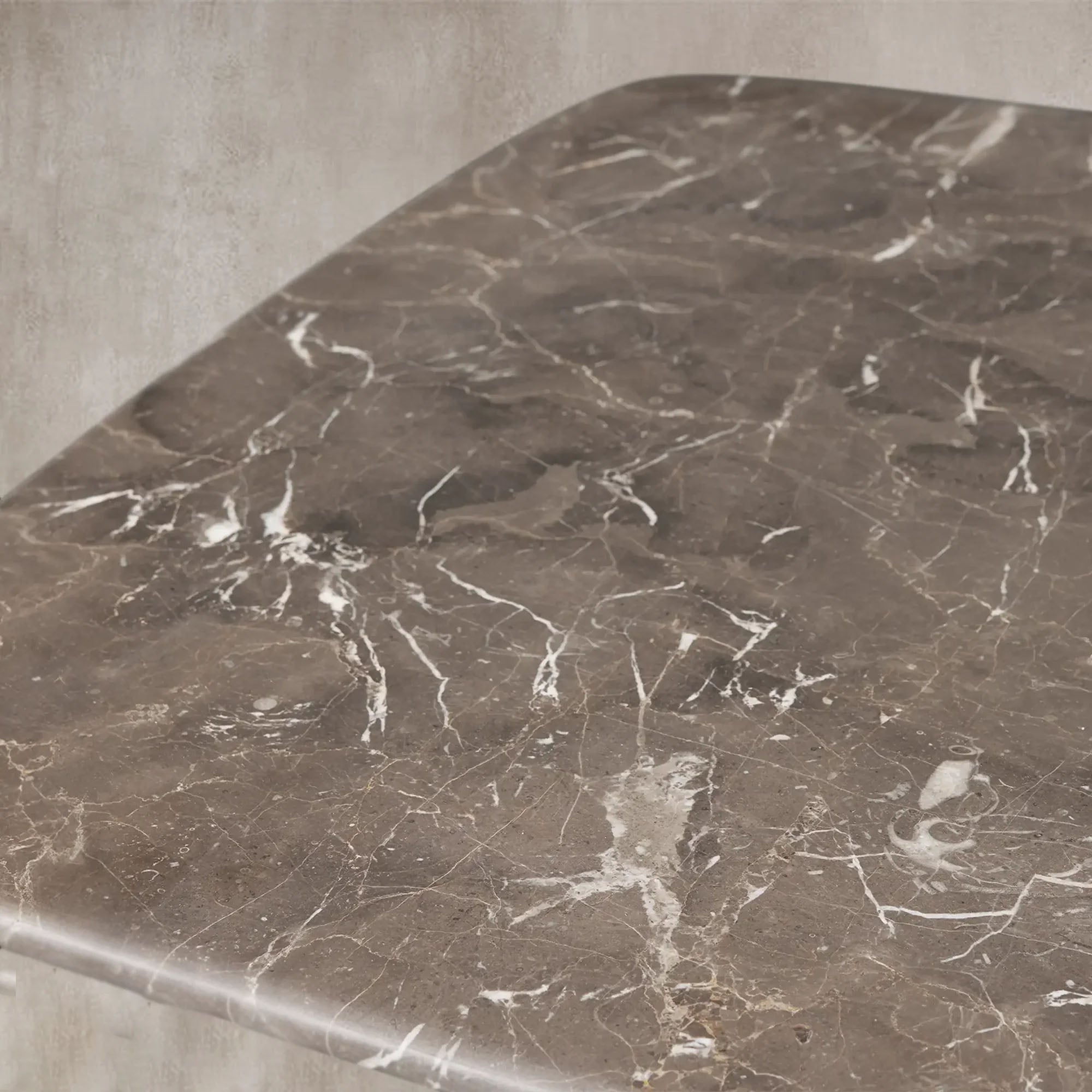 San Germani 72" Stone Coffee Table with Dauphine Metal Base