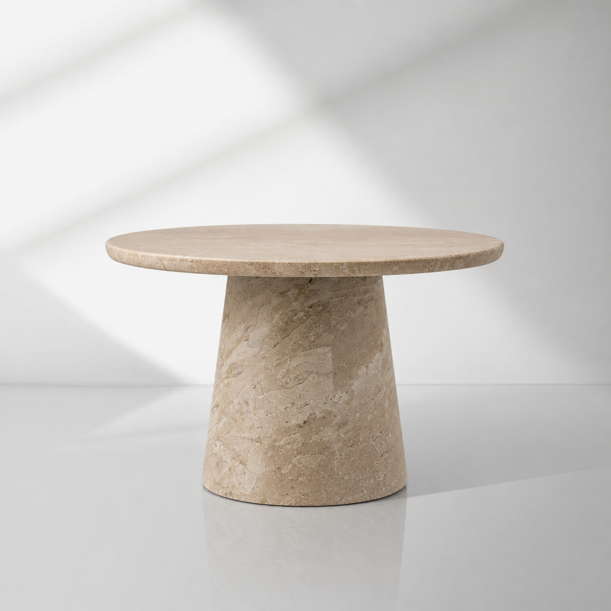 Modern Italian Marble Round Coffee Table & Nesting Set