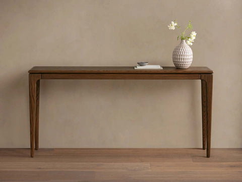 Park Ash Wood Entryway Console Table Black Hallway Entrance Table