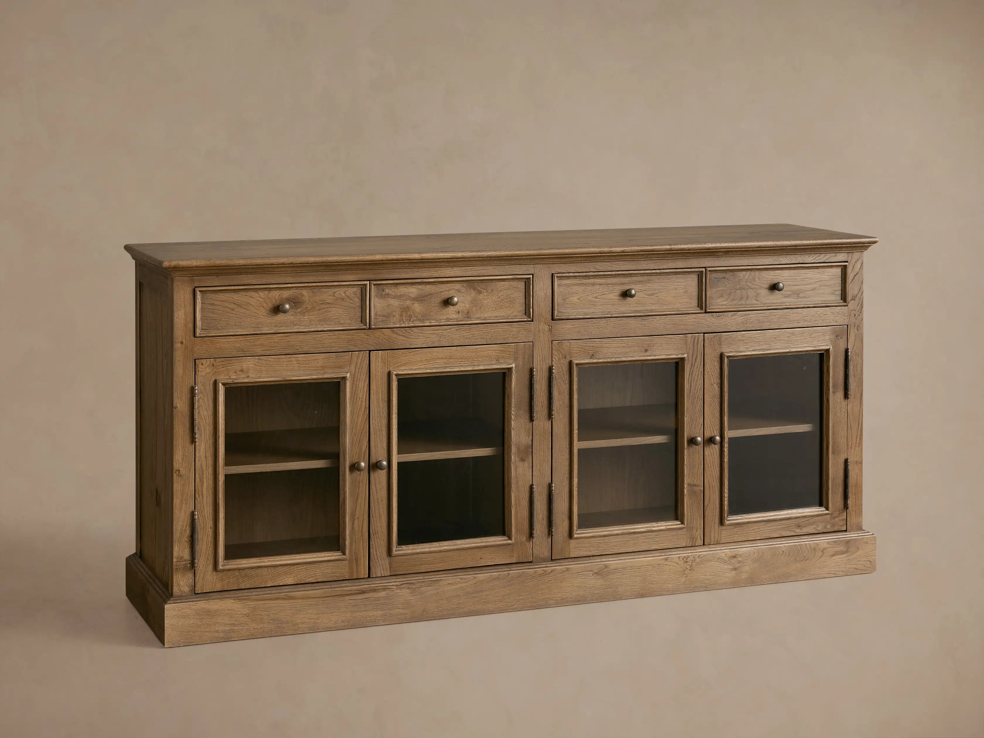 Kensington Reclaimed Glass Buffet Vintage Reclaimed Wood Farmhouse Style