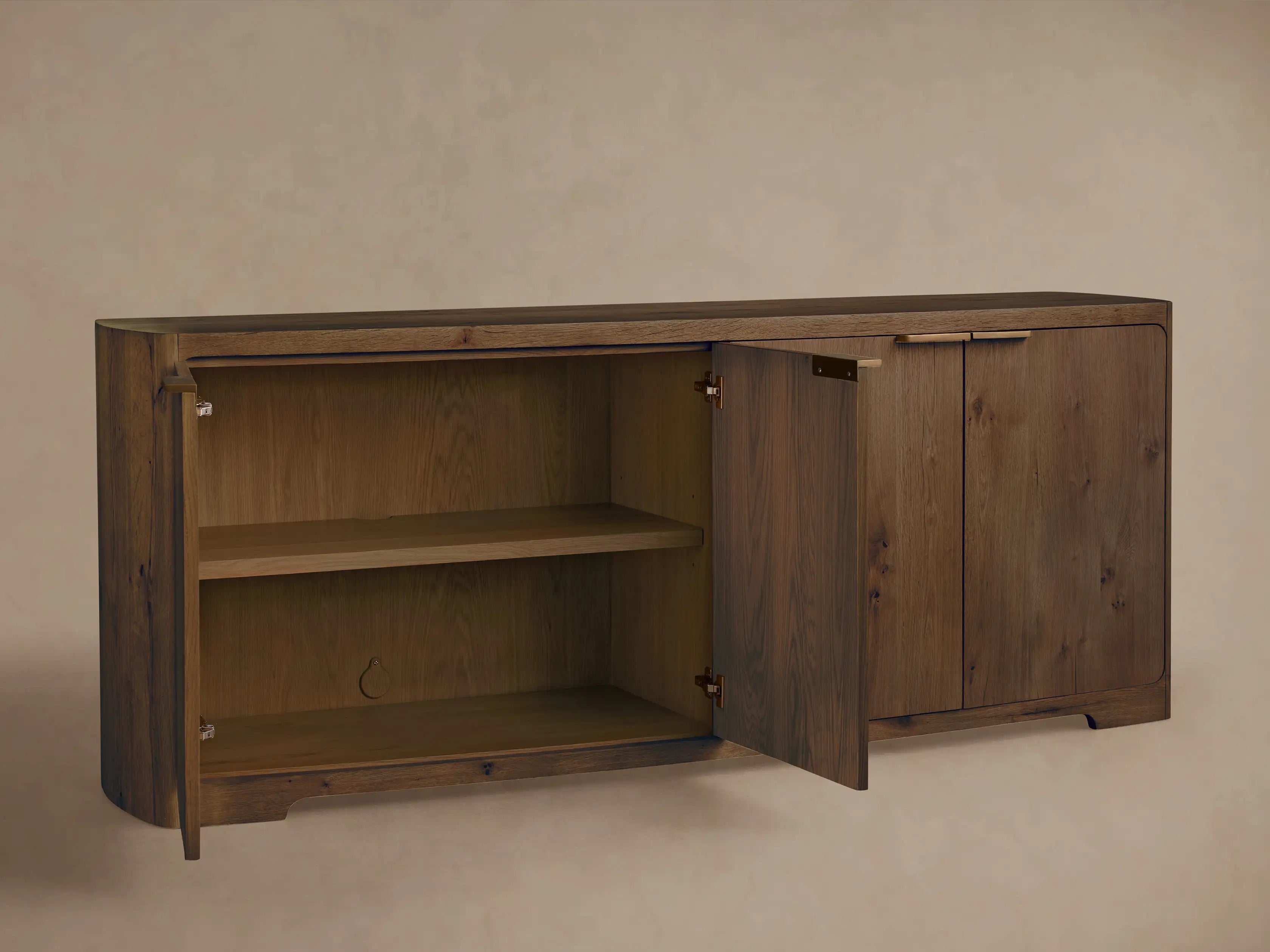 Redding Sideboard - Minimalist Solid Wood Modern Buffet Cabinet