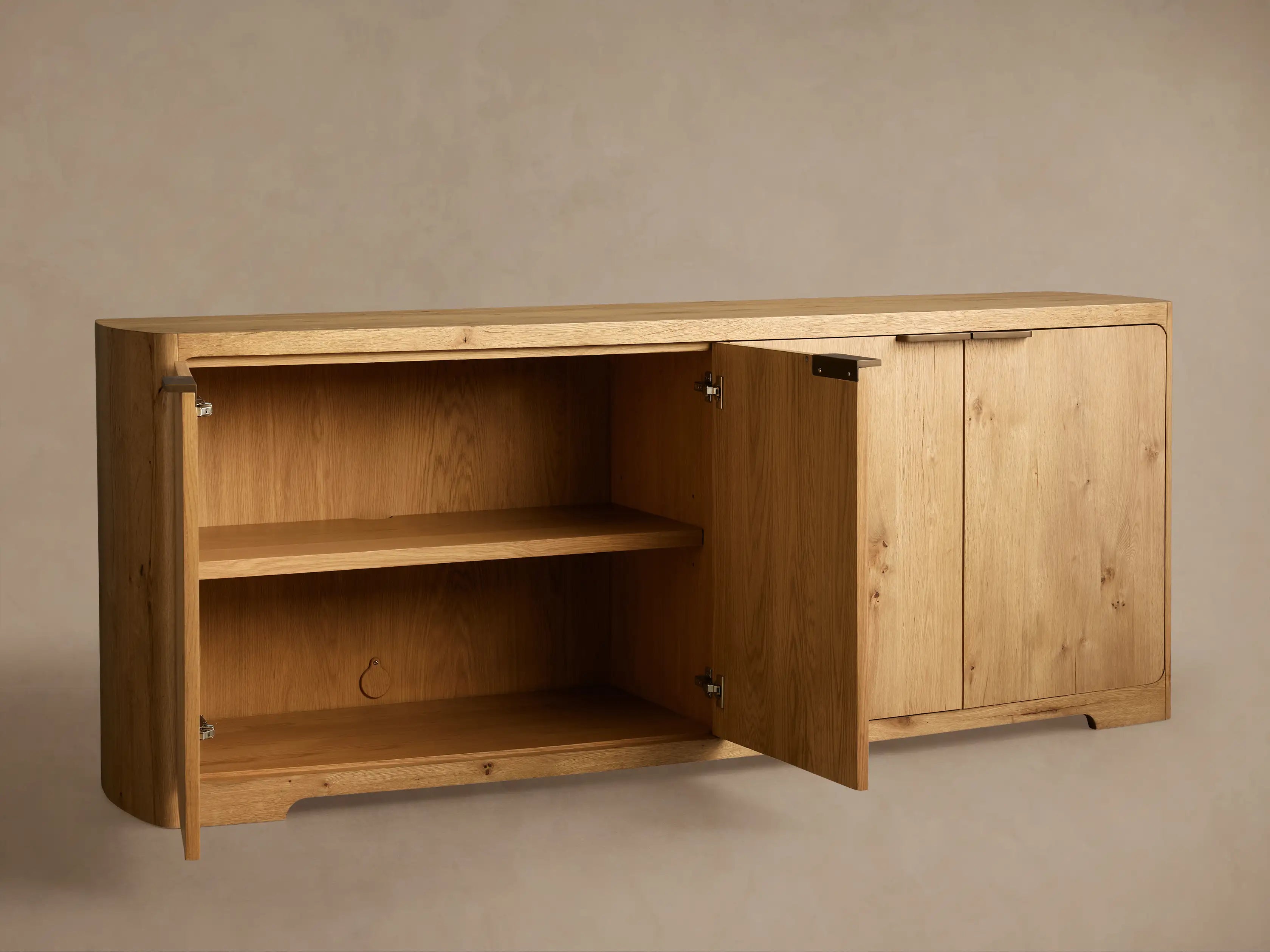 Redding Sideboard - Minimalist Solid Wood Modern Buffet Cabinet
