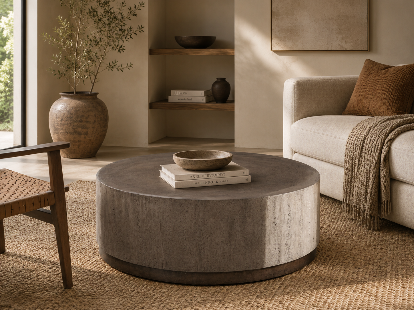 Toluca Guanacaste wood Coffee Table with Metal Base Cocktail Table Living Room Center Tea Table