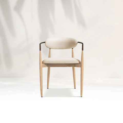 Arnod Fabric Dining Chair Mid-Century Modern Armchair