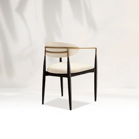Arnod Fabric Dining Chair Mid-Century Modern Armchair
