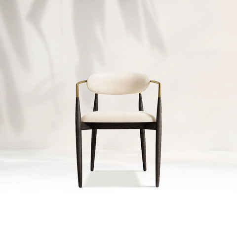 Arnod Fabric Dining Chair Mid-Century Modern Armchair