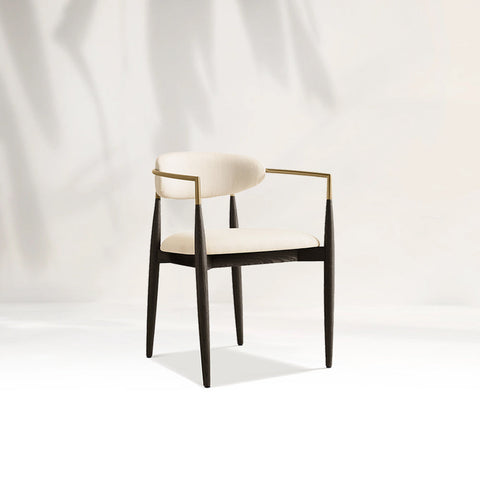 Arnod Fabric Dining Chair Mid-Century Modern Armchair