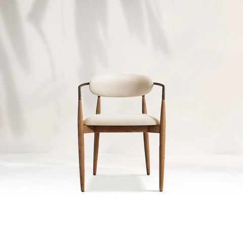 Arnod Fabric Dining Chair Mid-Century Modern Armchair