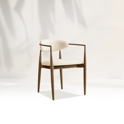 Arnod Fabric Dining Chair Mid-Century Modern Armchair