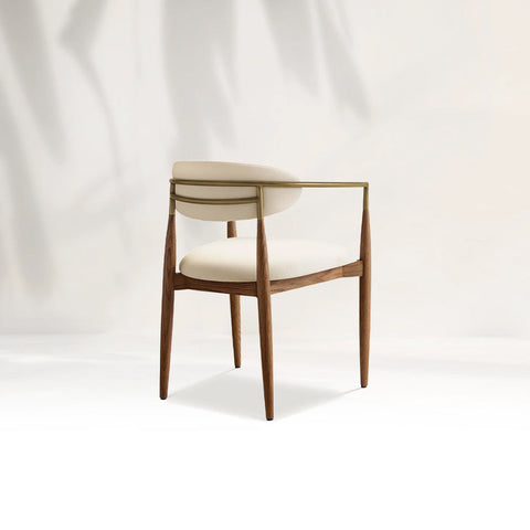 Arnod Fabric Dining Chair Mid-Century Modern Armchair