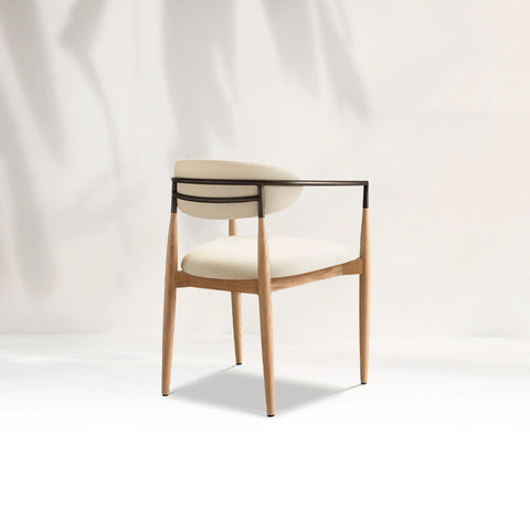 Arnod Fabric Dining Chair Mid-Century Modern Armchair