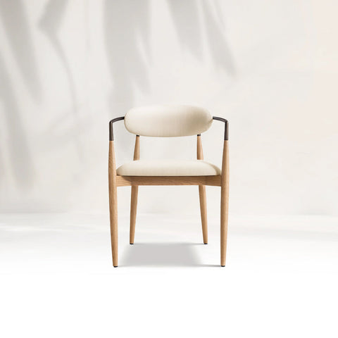 Arnod Fabric Dining Chair Mid-Century Modern Armchair