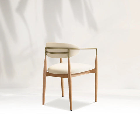 Arnod Fabric Dining Chair Mid-Century Modern Armchair