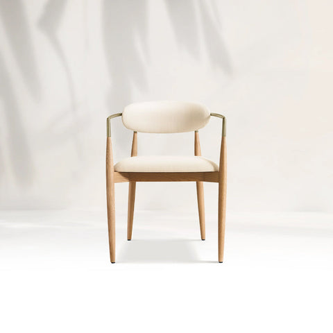 Arnod Fabric Dining Chair Mid-Century Modern Armchair