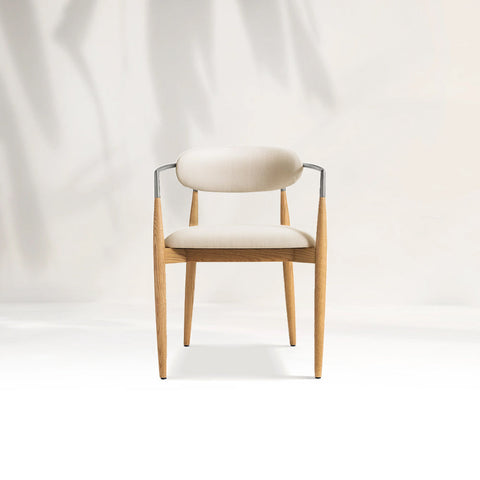 Arnod Fabric Dining Chair Mid-Century Modern Armchair