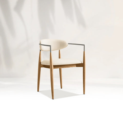 Arnod Fabric Dining Chair Mid-Century Modern Armchair