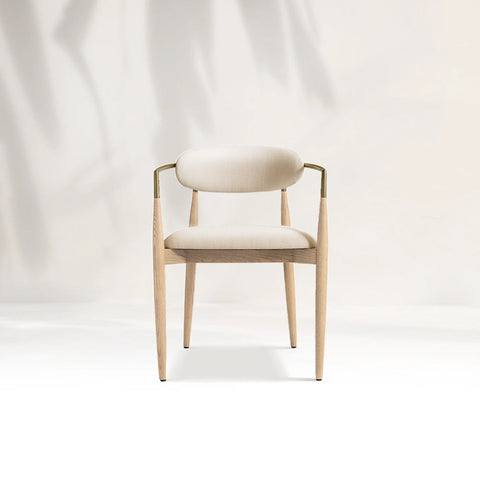 Arnod Fabric Dining Chair Mid-Century Modern Armchair