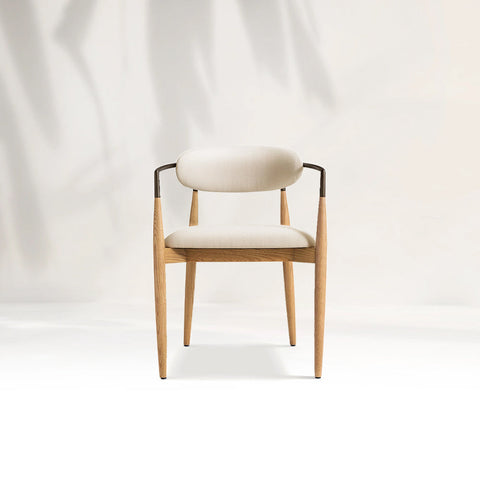 Arnod Fabric Dining Chair Mid-Century Modern Armchair