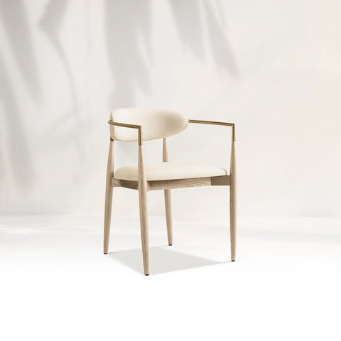 Arnod Fabric Dining Chair Mid-Century Modern Armchair
