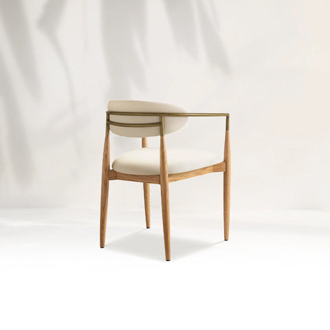 Arnod Fabric Dining Chair Mid-Century Modern Armchair