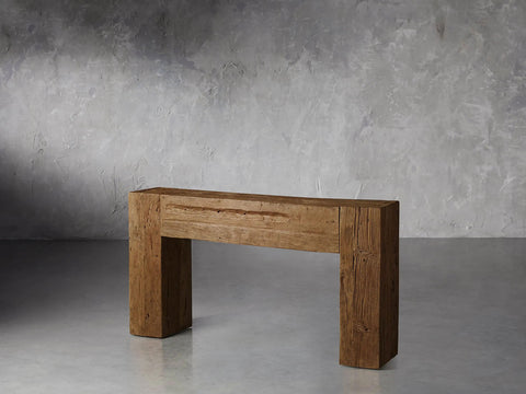 Ubud Wood Entrance Console Table Reclaimed Teak Sidewalk Table