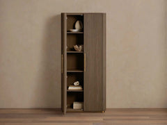 Finnley Wood Tall Cabinet Living Room Country Storage Cabinet with Doors