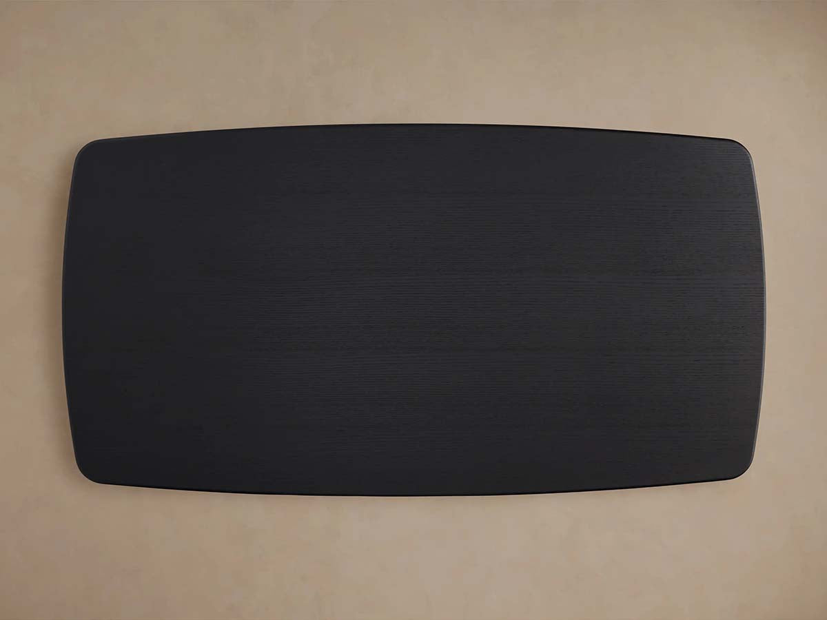 Saint Germain Rectangle Oak Top Dining Table with Wood Clement Base