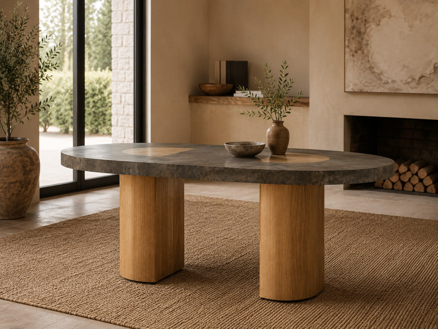 Acacius Oval Dining Table Reclaimed Yukas Wood
