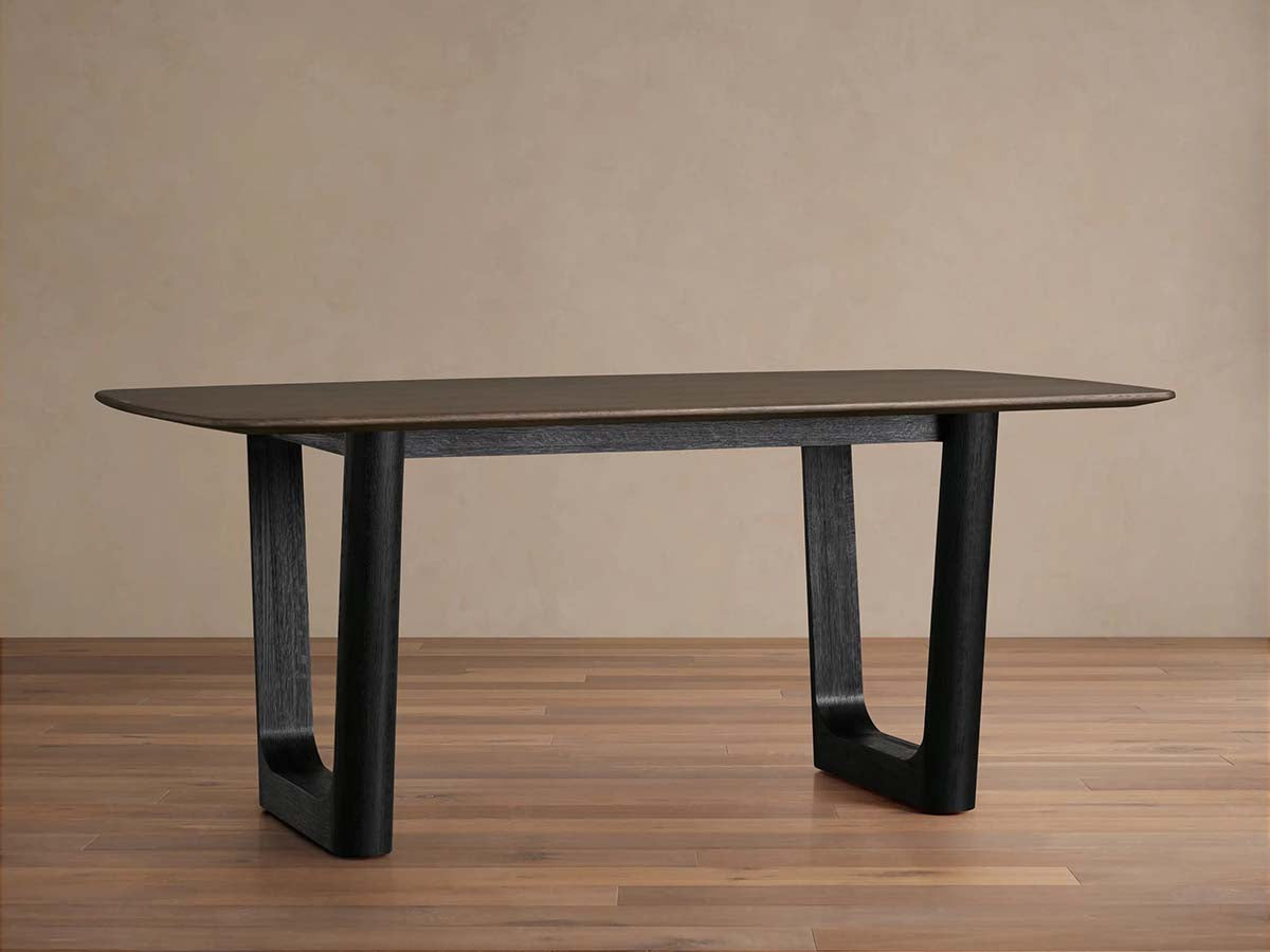 Saint Germain Wood Rectangle Dining Table With Rennes Base