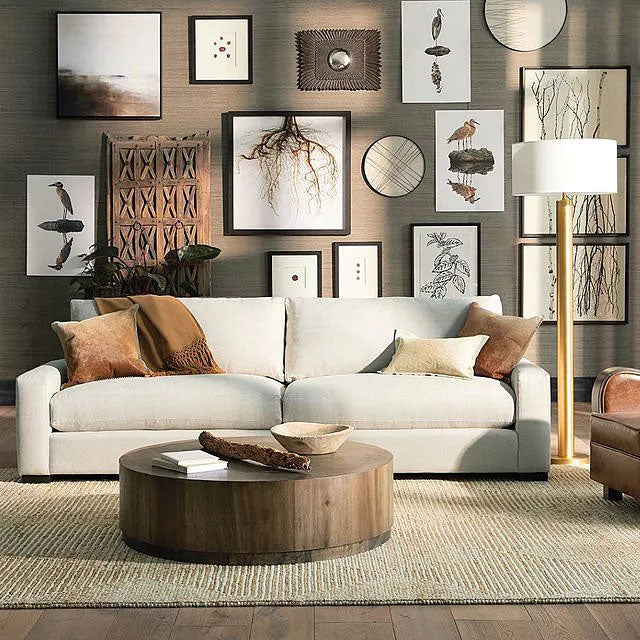 Toluca Guanacaste wood Coffee Table with Metal Base Cocktail Table Living Room Center Tea Table