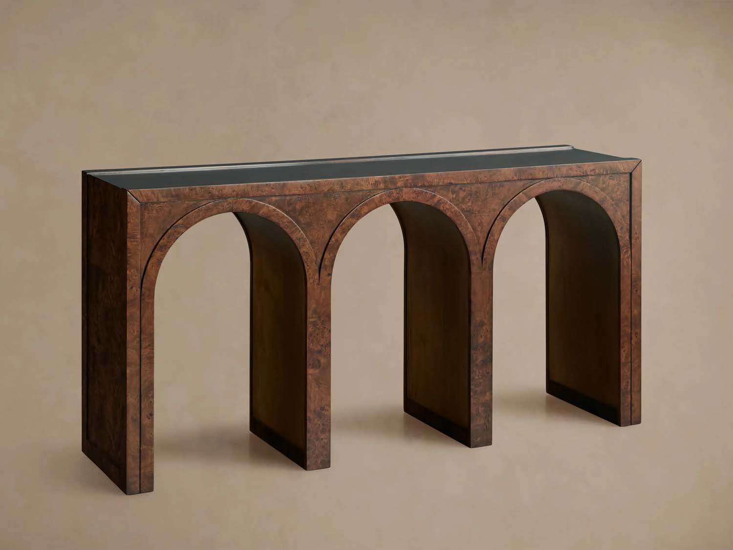 Hattie Wood Console Entryway Table Arch Design Hallway Entrance Table