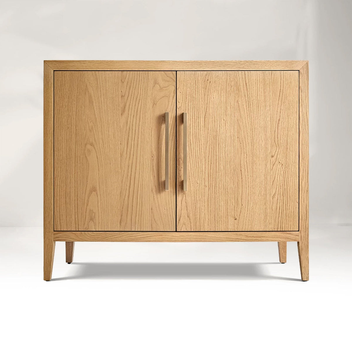 Ryze French Contemporary 2-door Sideboard Oak Wood Buffet Cabinet With Drawers