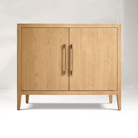 Ryze French Contemporary 2-door Sideboard Oak Wood Buffet Cabinet With Drawers