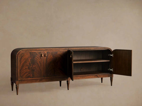 Frances Vintage Sideboard Mahogany buffet Storage Cabinet Wood Entryways Cabinet