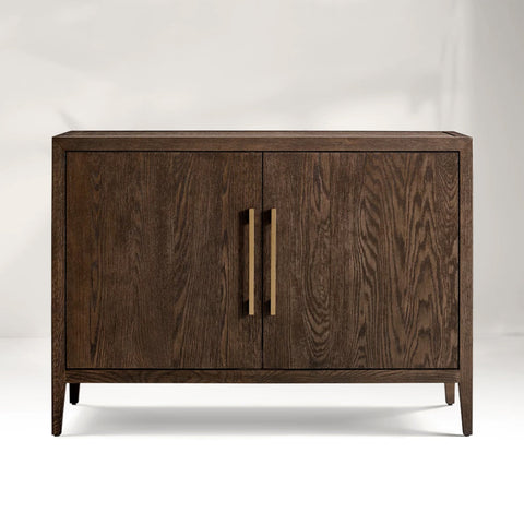 Ryze French Contemporary 2-door Sideboard Oak Wood Buffet Cabinet With Drawers