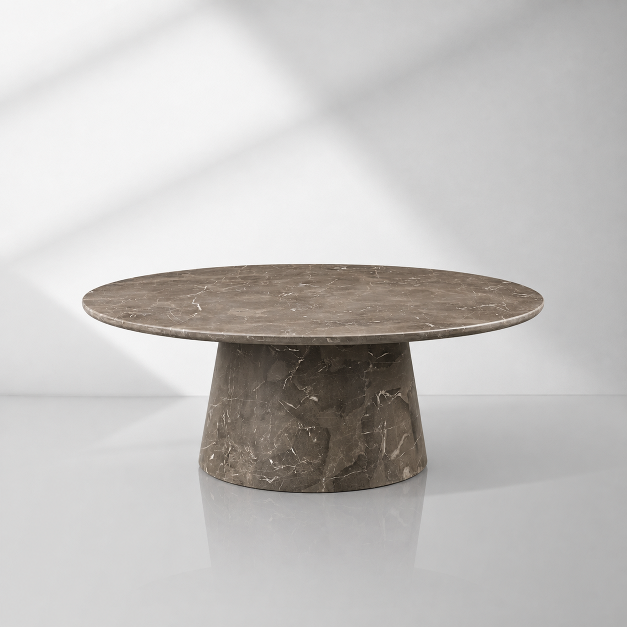 Modern Italian Marble Round Coffee Table & Nesting Set