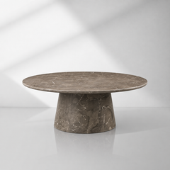 Modern Italian Marble Round Coffee Table & Nesting Set