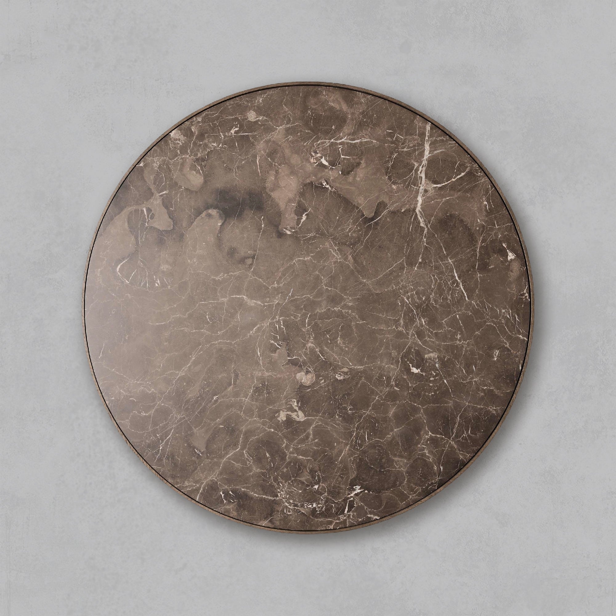 Aster Wood Round Coffee Table Contemporary Sofa Center Tea Table