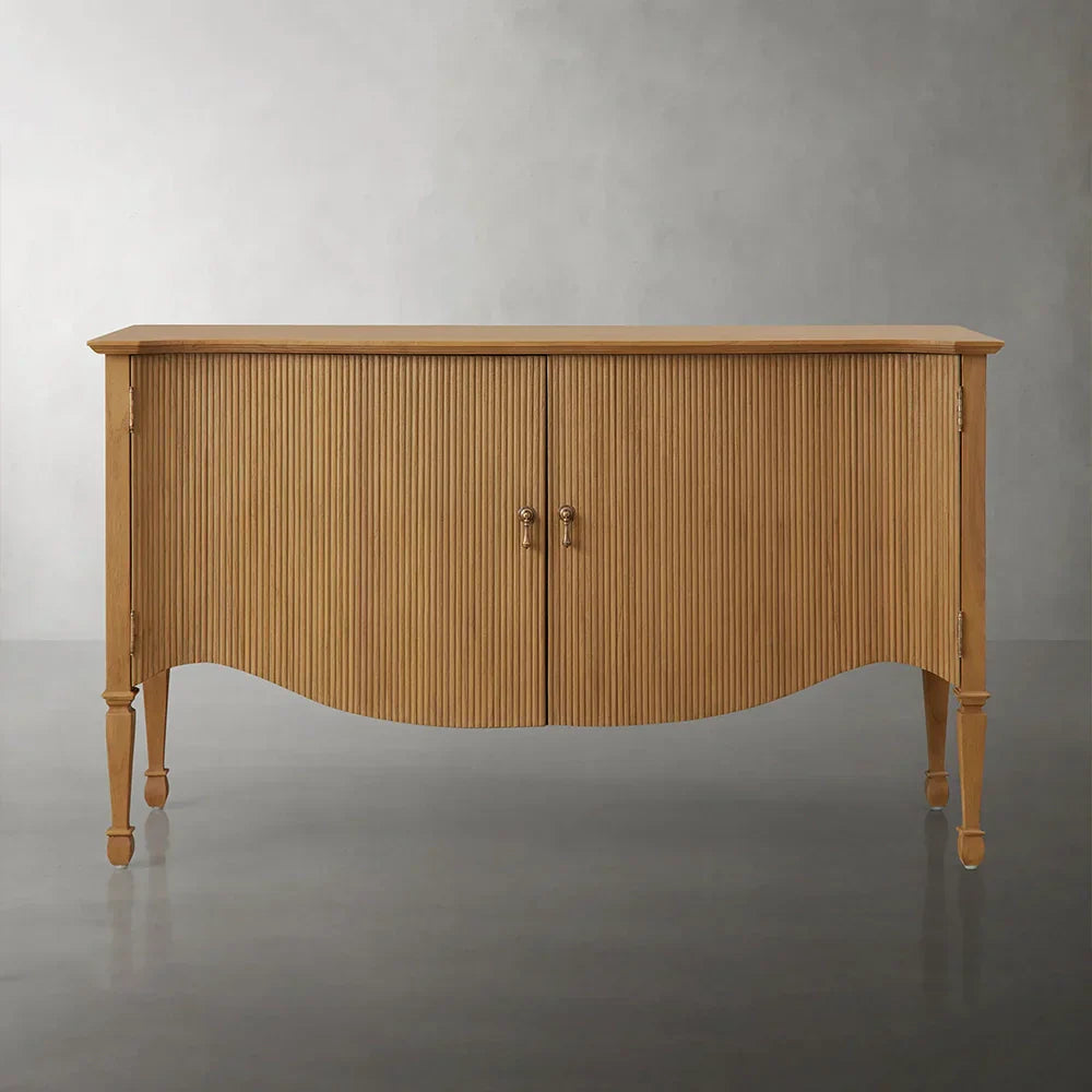 Conrad Solid Teak Sideboard Wood Vintage Storage Cabinets