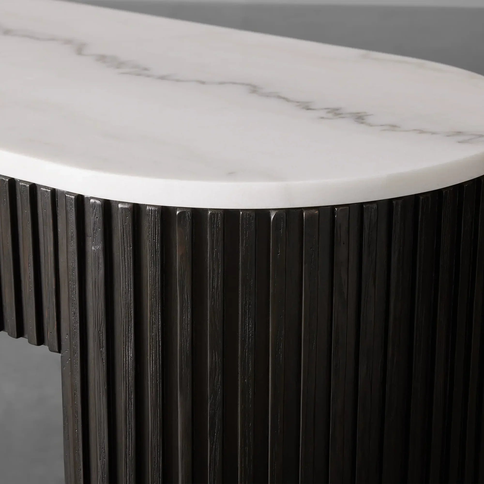 Finnley Marble Top Entryway Console Table Wood Hallway Entrance Table