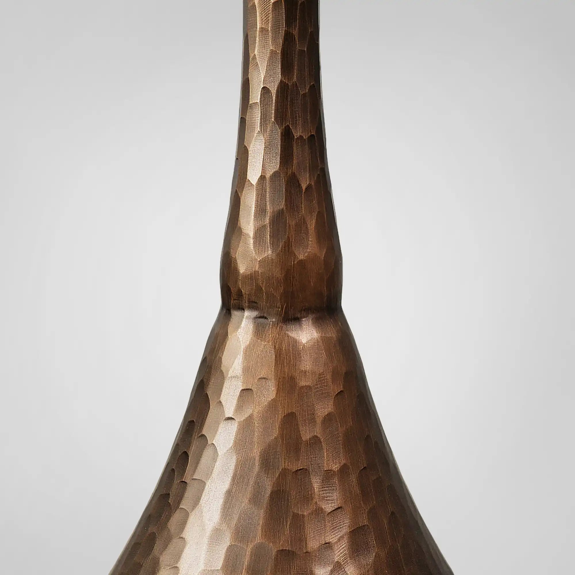 Sculptural Antique Bronze Side Table